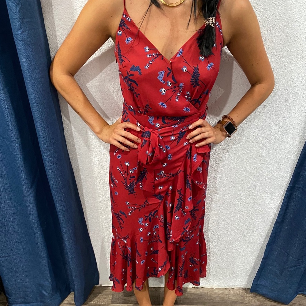 NWT J. Crew Ruffle Wrap Dress